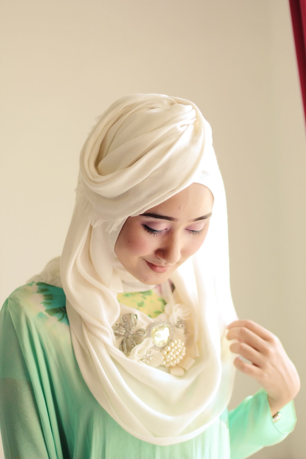 Tutorial Hijab Pashmina Pesta Dian Pelangi Tutorial Hijab Paling
